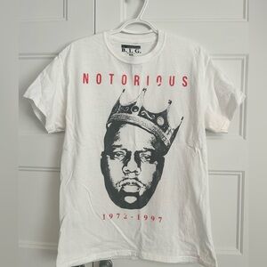 Notorious B.I.G White Graphic T-Shirt